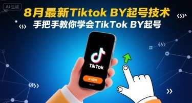 8月最新Tiktok搬运起号技术，手把手教你学会TikTok搬运起号-稀缺资源库