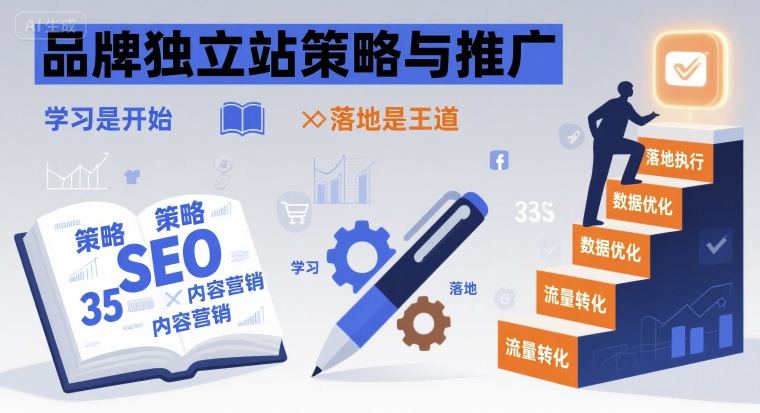 品牌独立站策略与推广，学习是开始，落地是王道-稀缺资源库