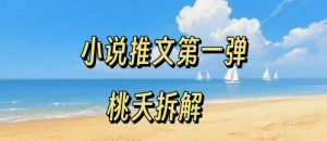 小说推文项目操作全流程第一弹，0粉就能做，门槛低非常适合新手-稀缺资源库
