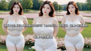 微胖女孩舞蹈AI视频制作提示词(含绘图词、视频词) 跳舞+视频教程-稀缺资源库