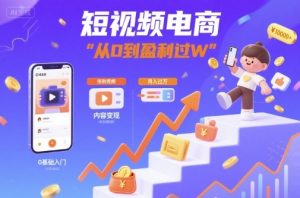 短视频电商:短视频变现从0到盈利过W-稀缺资源库