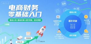 电商财务零基础入门，基础认知+基础实操+进阶突破，轻松掌握-稀缺资源库