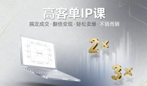高客单IP课,搞定成交,搞定高客单IP,翻倍变现,轻松卖爆,不销而销-稀缺资源库