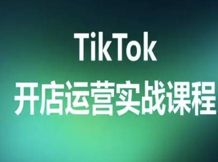 TikTok开店运营实战课程，TK跨境电商实操全流程-稀缺资源库
