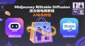 Midjourney和Stable Diffusion混合做电商教程-ai电商教程-稀缺资源库