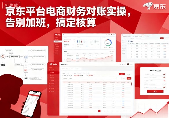 京东平台电商财务对账实操，告别加班，搞定核算-稀缺资源库