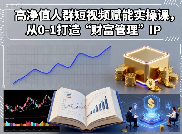 高净值人群短视频赋能实操课，从0-1打造“财富管理”IP-稀缺资源库