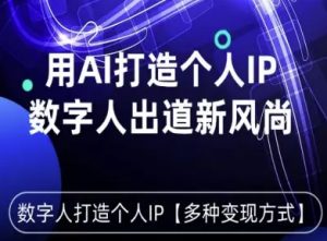 用星幻AI数字人打造个人IP,实现多种变现方式,数字人出道新风尚-稀缺资源库