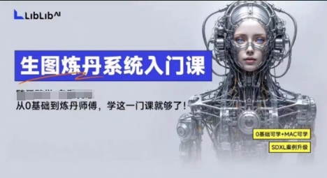 LibLibAI哩布哩布生图炼丹系统入门课，从生图到炼丹，只学这一门就够了-稀缺资源库