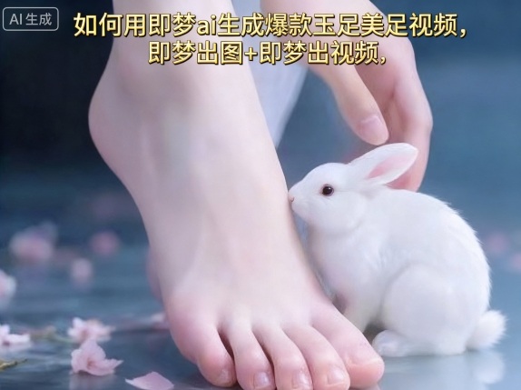 如何用即梦ai生成爆款玉足美足视频，即梦出图+即梦出视频，快速涨粉-稀缺资源库