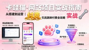 卡哇猫·网站项目,网站搭建与运营以及引流跳转付费-稀缺资源库