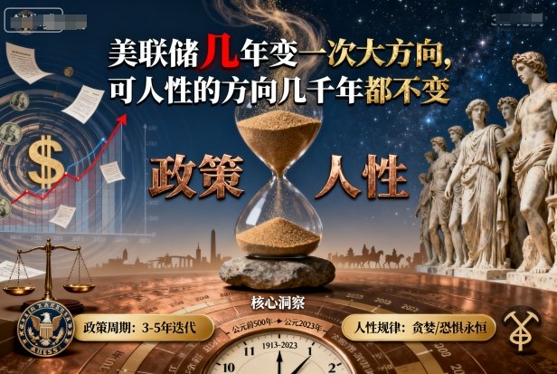 付费文章：美联储几年变一次大方向，可人性的方向几千年都不变-稀缺资源库