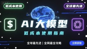 如何低成本使用全球最先进AI大模型,全网最全指南-稀缺资源库
