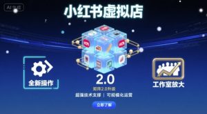 小红书虚拟店矩阵2.0，全新操作，超强技术，可工作室放大-稀缺资源库
