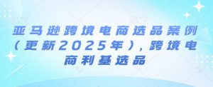 亚马逊跨境电商选品案例(更新2025年10月),跨境电商利基选品-稀缺资源库