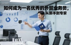 如何成为一名优秀的外贸业务员,从新手到专家-稀缺资源库