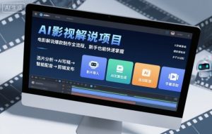 AI影视解说项目,电影解说爆款制作全流程,新手也能快速掌握-稀缺资源库