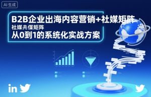 B2B企业出海内容营销+社媒矩阵,从0到1的系统化实战方案-稀缺资源库