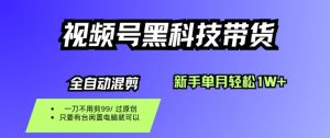 视频号黑科技短视频带货,新手一个月也1W+,纯搬运一刀不用剪,零投入【揭秘】-稀缺资源库