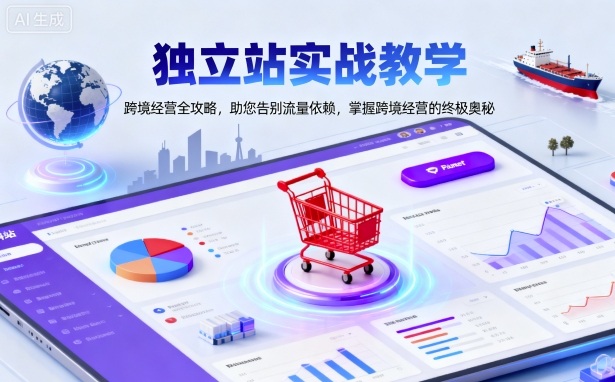 独立站实战教学，跨境经营全攻略，助您告别流量依赖，掌握跨境经营的终极奥-稀缺资源库