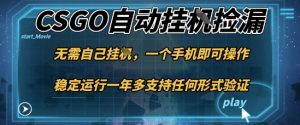 游戏自动挂G捡漏,一个手机即可操作,当天可操作见到结果,新手小白轻松月入1W+【揭秘】-稀缺资源库