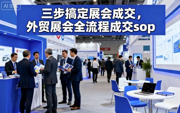 三步搞定展会成交，外贸展会全流程成交sop-稀缺资源库