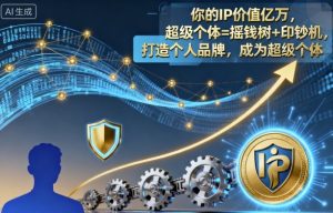 你的IP价值亿万,超级个体=摇钱树+印钞机,打造个人品牌,成为超级个体-稀缺资源库