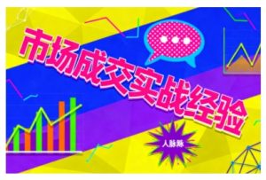 市场成交实战经验,从认知觉醒到实操落地,快速掌握市场开拓与成交核心能力-稀缺资源库