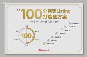 100分完美Listing打造全方案,想要完美listing必须是需要一步一个脚印的-稀缺资源库