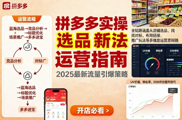 王校长9月12拼多多实操新玩法，全链路涵盖从店铺选品、找对标，布局链接，推广玩法等多维度运营思路-稀缺资源库