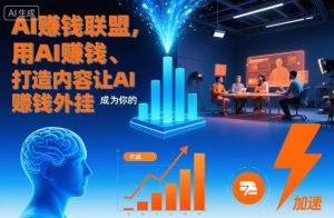 AI賺钱联盟，用AI賺钱、打造内容让AI成为你的賺钱外挂-稀缺资源库