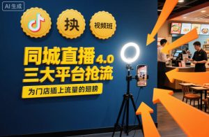 同城直播实操班4.0,三大平台抢流,为门店插上流量的翅膀-稀缺资源库