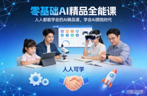 零基础AI精品全能课,人人都能学会的AI精品课,学会AI拥抱时代-稀缺资源库