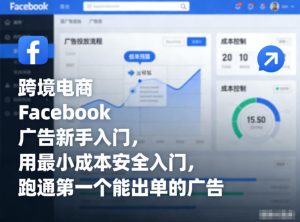 跨境电商Facebook广告新手入门，用最小成本安全入门，跑通第一个能出单的广告-稀缺资源库