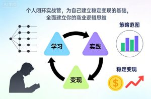 个人闭环实战营,为自己建立稳定变现的基础,全面建立你的商业逻辑思维-稀缺资源库