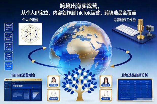 跨境出海实战营，从个人IP定位、内容创作到TikTok运营、跨境选品全覆盖-稀缺资源库