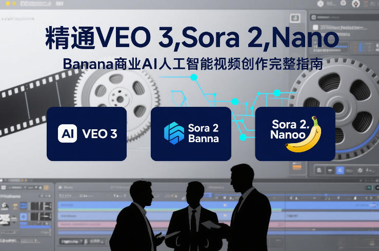 精通VEO 3，Sora 2，Nano Banana商业AI人工智能视频创作完整指南-稀缺资源库