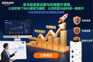 亚马逊卖家运营与利润提升课程，让你的每个SKU都成为爆款，让你的亚马逊利润一路飙升（更新12月）-稀缺资源库