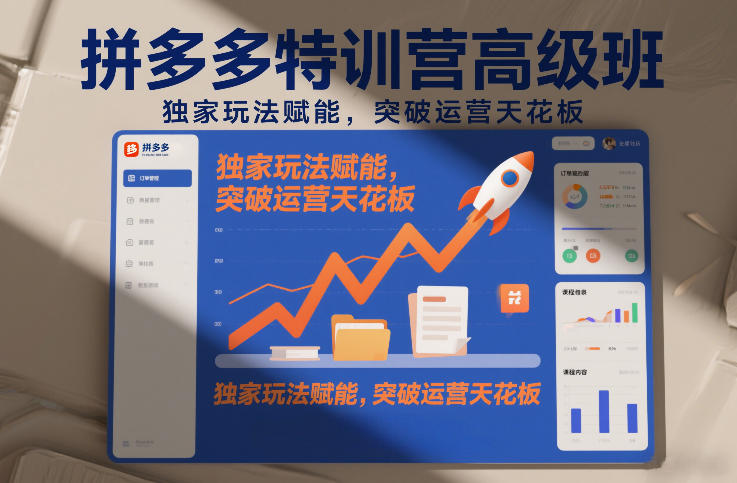 拼多多特训营高阶班，独家玩法赋能，突破运营天花板（更新26年1月）-稀缺资源库