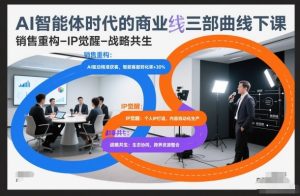 AI智能体时代的商业三部曲线下课,销售重构-IP觉醒-战略共生-稀缺资源库