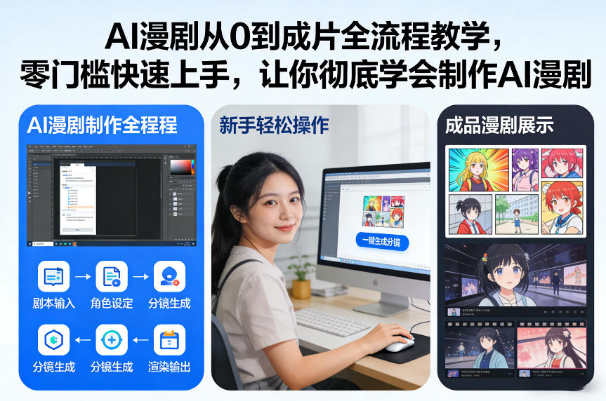 AI漫剧从0到成片全流程教学，零门槛快速上手，让你彻底学会制作AI漫剧【保姆级教程】-稀缺资源库