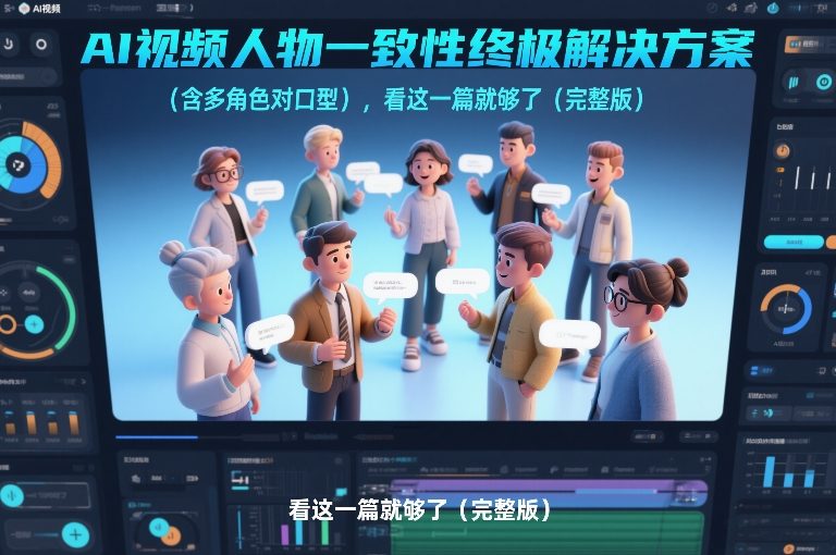 AI视频人物一致性终极解决方案（含多角色对口型），看这一篇就够了（完整版）-稀缺资源库