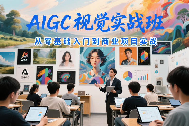 AIGC视觉实战班，从零基础入门到商业项目实战-稀缺资源库