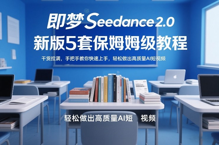 即梦Seedance2.0新版5套保姆级教程，干货拉满，手把手教你快速上手，轻松做出高质量AI短视频-稀缺资源库