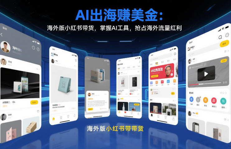 AI出海賺美金：海外版小红书带货，掌握AI工具，抢占海外流量红利（更新2026）-稀缺资源库