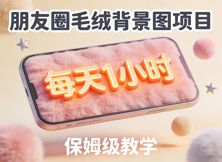 朋友圈动态背景图项目，每天1小时，实战保姆级教学【第二期】-稀缺资源库