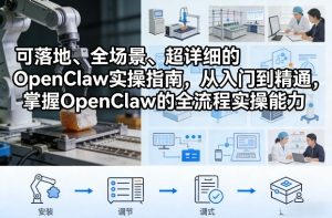 可落地、全场景、超详细的OpenClaw实操指南,从入门到精通,掌握OpenClaw的全流程实操能力-稀缺资源库