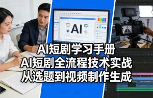 AI短剧学习手册,AI短剧全流程技术实战,从选题到视频制作生成-稀缺资源库