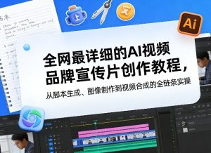 全网最详细的AI视频品牌宣传片创作教程，从脚本生成、图像制作到视频合成的全链条实操-稀缺资源库
