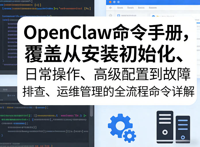 OpenClaw命令手册，覆盖从安装初始化、日常操作、高级配置到故障排查、运维管理的全流程命令详解-稀缺资源库